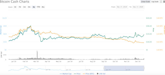 Анализ цены Bitcoin Cash, прогноз на 2021 год. Удвоится ли цена в 2021?
