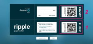 ripple бумажный wallet