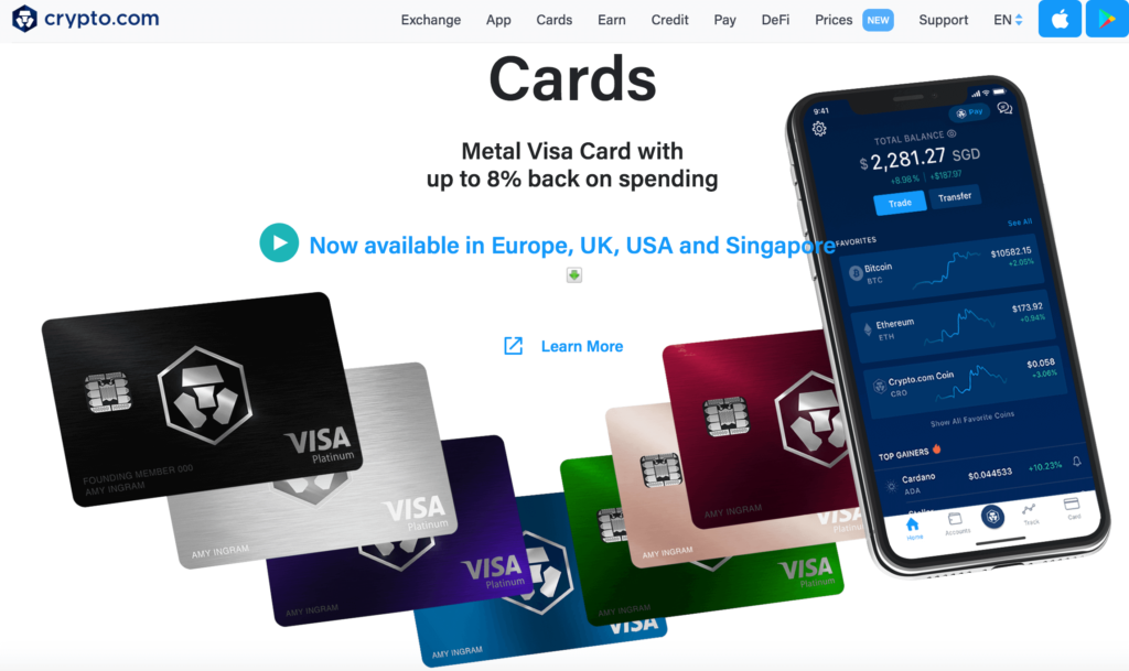 crypto com карты